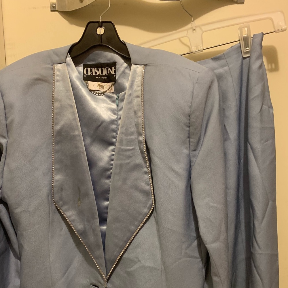 Ladies Tuxedo skirt suit